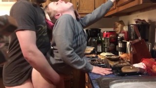 Surprise Sex While Making Dinner